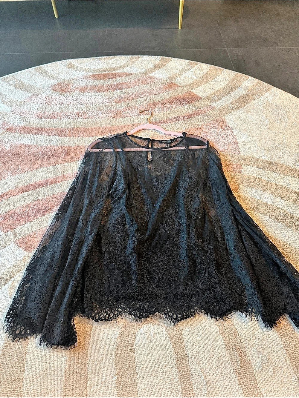 White House Black Market Black Lace Maxi Skirt